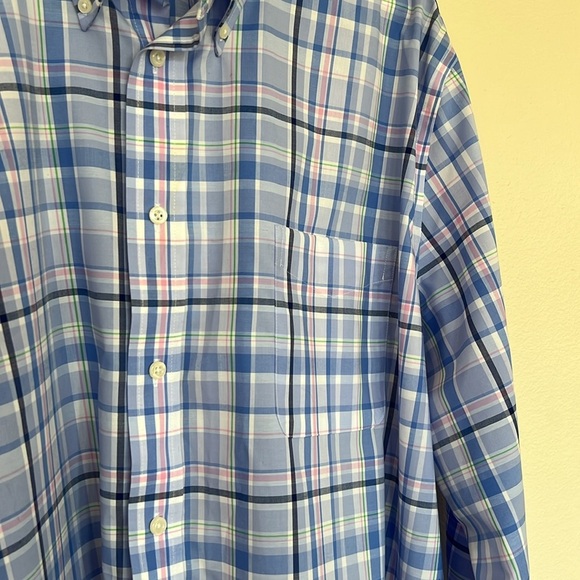 Lauren Ralph Lauren Black Label men’s long sleeve plaid button down size 2XL - Picture 3 of 10